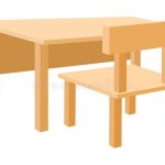 What are the features of a well-designed school desk